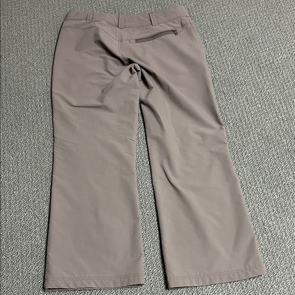Athleta Taupe Straight Leg Pants with Pockets - Picture 6 of 7